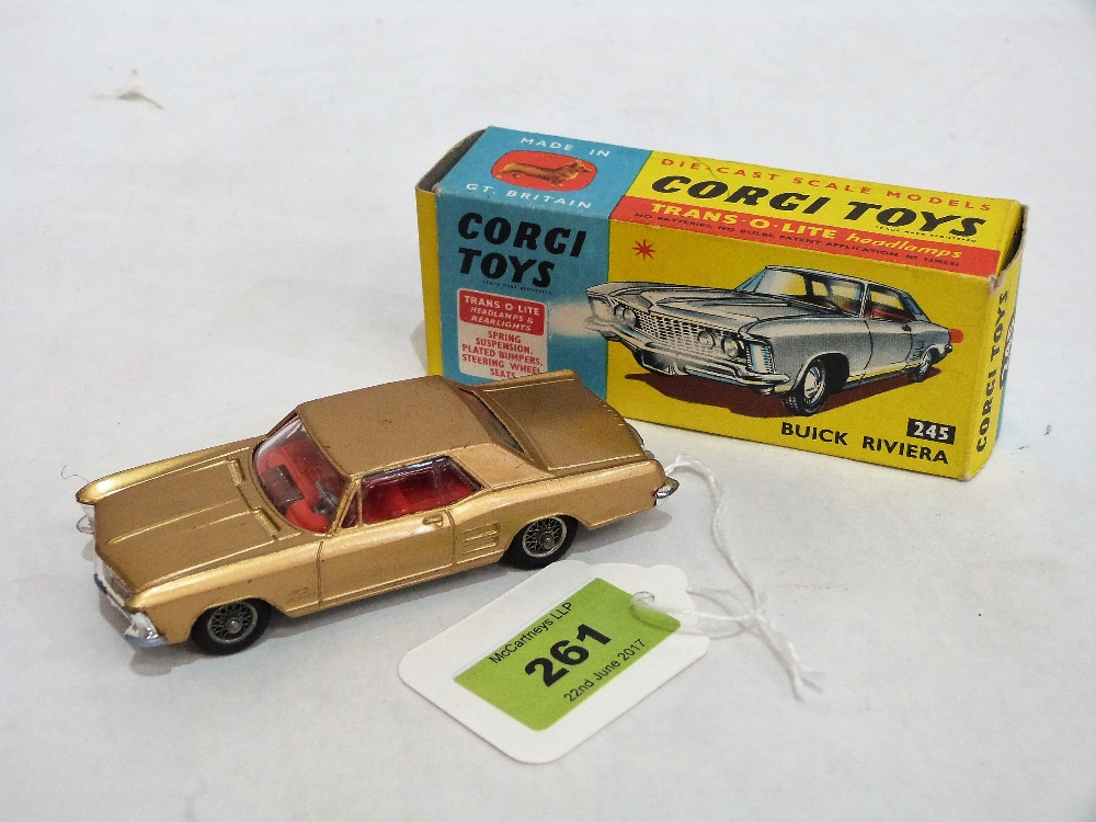 CORGI TOYS: A Buick Riviera No. 245. Boxed