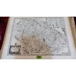 Willem and Jon Blaeu - Four engraved monochrome maps of France. c.1640