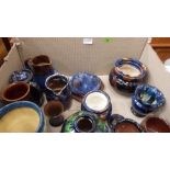 A collection of Devon pottery