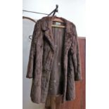 A fur coat, probably mink