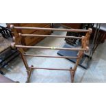 A Victorian oak airer. 28'' wide