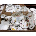 A large collection of Royal Worcester crockery, Evesham and other patterns