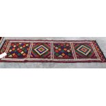 A Suzni kilim runner 54cm x 193cm