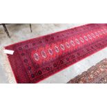 A keshan style carpet runner. 135'' x 35''