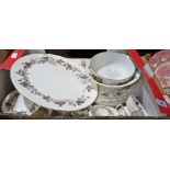 A large collection of Royal Worcester 'June Garland' dinner and teaware