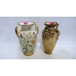 Two 19th century baluster vases, both A.F