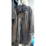 A Barbour wax jacket. Size 44