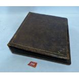 A leather album of photographs, early 1940's