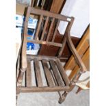 An oak country elbow chair