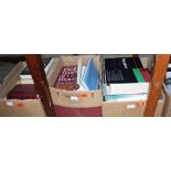 Three boxes of books