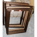 Miscellaneous oak picture frames