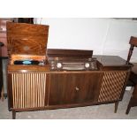 A Telefunken Bayreuth radiogram with Thorens TD 150 turntable in mahogany case. c.1960