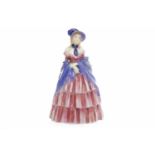 ROYAL DOULTON FIGURE OF 'A VICTORIAN LADY' HN728, hand-painted and printed marks to base, 20.