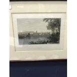 AN ORIGINAL STEEL ENGRAVING BY WILLIAM HENRY BARTLETT, with later hand colouring,