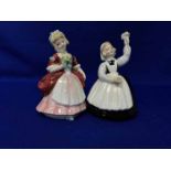 LOT OF ROYAL DOULTON FIGURES incluidng 'Bo Peep', 'Andrea', 'Marie',