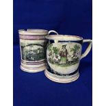 LOT OF FROG MUGS to include Sunderland lustre examples,