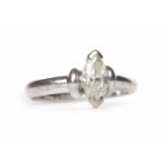 MOISSANITE MARQUISE SOLITAIRE RING the moissanite of approximately 0.