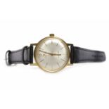 GENTLEMAN'S HAMILTON AUTOMATIC GOLD PLATED WRIST WATCH the round dial with baton hour markers,