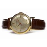 GENTLEMAN'S HAMILTON ROLLED GOLD WRIST AUTOMATIC WATCH the round champagne coloured dial with