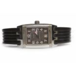 GENTLEMAN'S JAEGER LE COULTRE REVERSO STAINLESS STEEL AUTOMATIC WRIST WATCH purchased 2002,