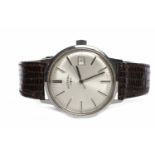 GENTLEMAN'S ROTARY STAINLESS STEEL AUTOMATIC WRIST WATCH the round dial with applied stainless