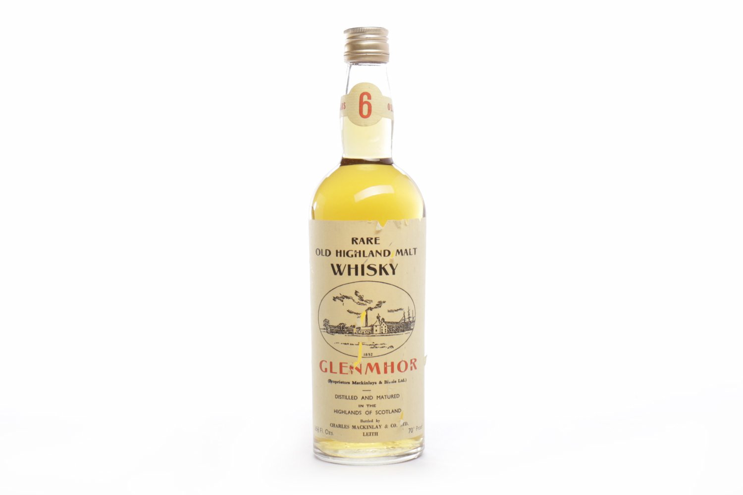GLEN MHOR 6 YEARS OLD Closed 1983. Muirton, Inverness-shire. Bottled by Charles Mackinlay & Co, Ltd.