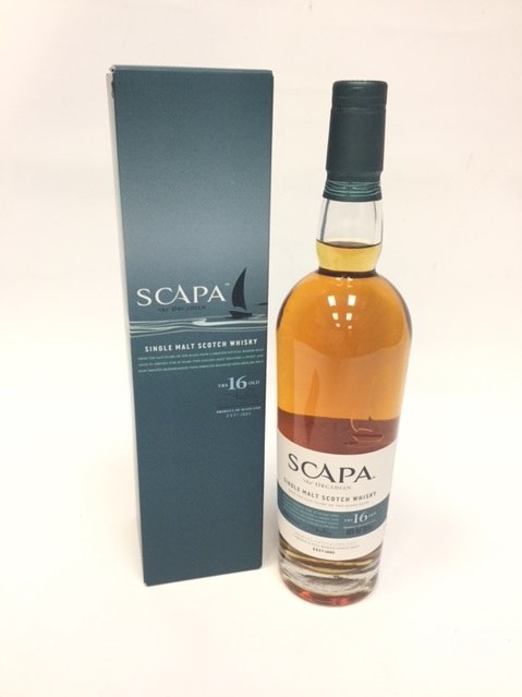 SCAPA 16 YEARS OLD Active. Kirkwall, Orkney. 70cl, 40% volume, in carton.