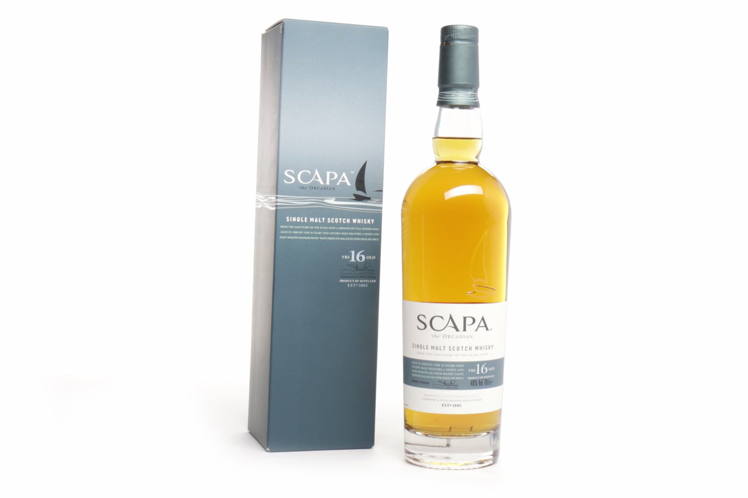 SCAPA 16 YEARS OLD Active. Kirkwall, Orkney. 70cl, 40% volume, in carton. - Image 2 of 2