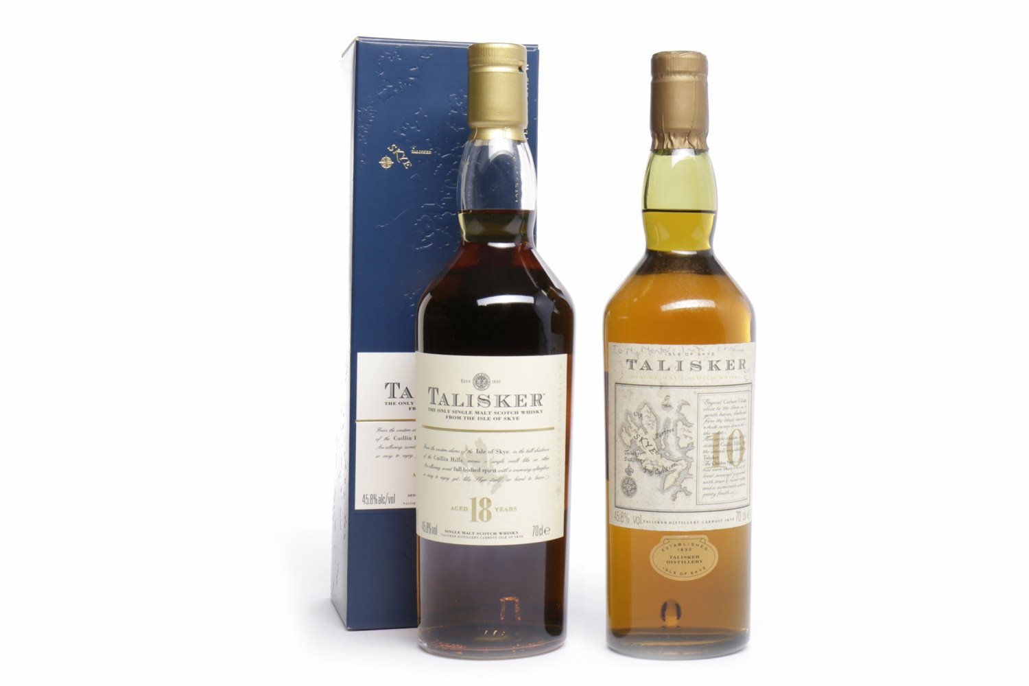 TALISKER AGED 18 YEARS Active. Carbost, Isle of Skye 750ml, 45.8% volume, in carton.