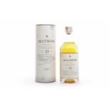 AULTMORE AGED 21 YEARS Active. Keith, Banffshire. Matured in Refill Hogshead, batch no.