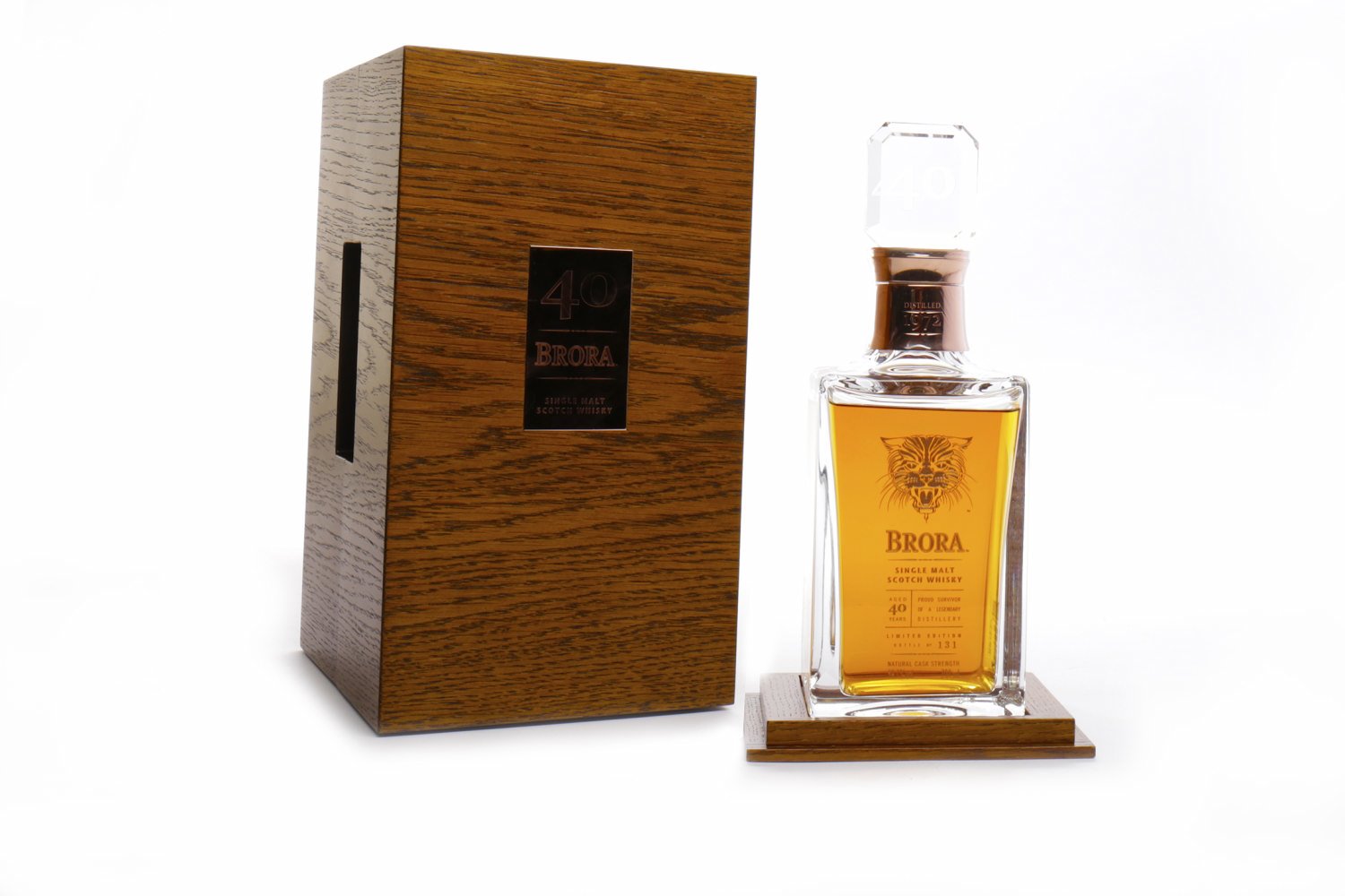 BRORA 1972 DECANTER AGED 40 YEARS Closed 1983. Brora, Sutherland. Distilled 1972, bottled no.