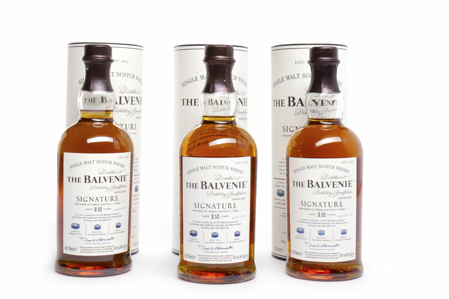 BALVENIE SIGNATURE AGED 12 YEARS BATCH #3 Active. Dufftown, Banffshire.