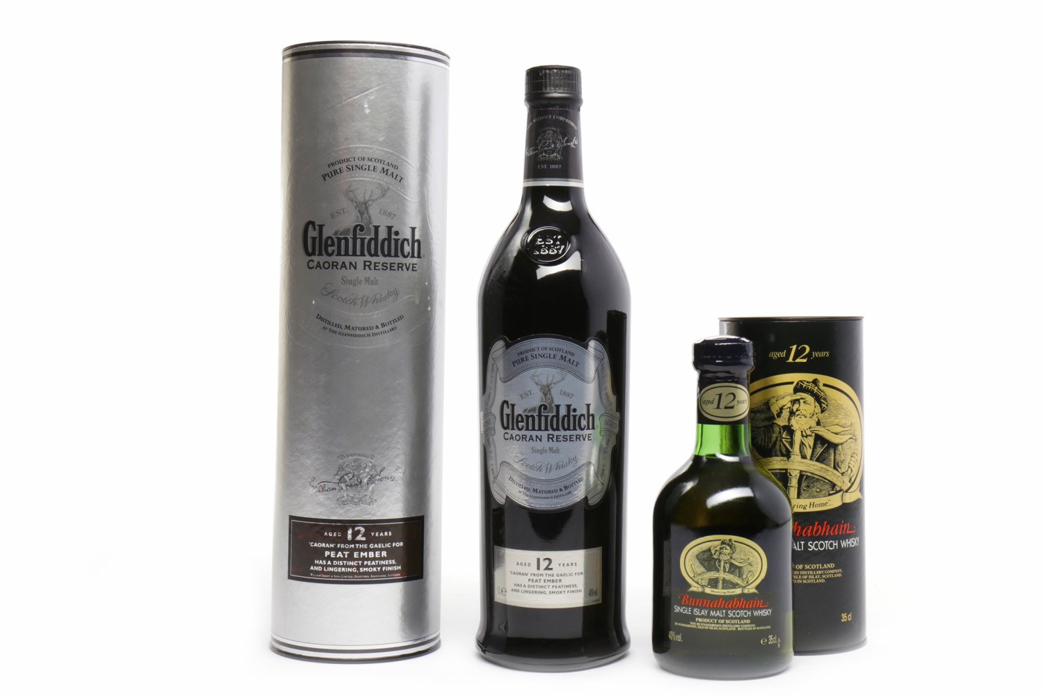 GLENFIDDICH CAORAN RESERVE AGED 12 YEARS Active. Dufftown, Banffshire. 1 litre, 40% volume, in tube.