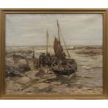 ARTHUR MACDONALD (SCOTTISH fl. 1897 - 1940), PITTENWEEM oil on canvas, signed 64cm x 76cm Framed.