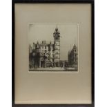 ALEXANDER P THOMSON (SCOTTISH 1817 - 1875), TRONGATE etching, signed in pencil 22cm x 22cm Mounted,