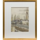 JAMES PATERSON PRSW RSA RWS (1854-1932), OLD HARBOUR MARSEILLES watercolour on paper,