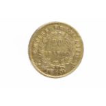 GOLD 20 FRANCS COIN DATED 1810 6.