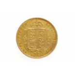 GOLD HALF SOVEREIGN DATED 1887