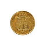 GOLD HALF SOVEREIGN DATED 1887