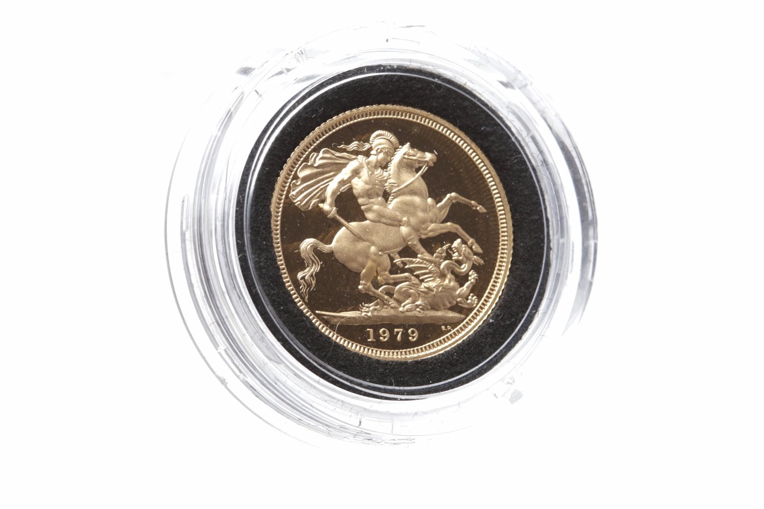 GOLD PROOF SOVEREIGN DATED 1979 in capsule,