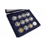 QUEEN ELIZABETH GOLDEN WEDDING ANNIVERSARY COIN COLLECTION forty two coins in total,