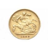 GOLD HALF SOVEREIGN DATED 1900
