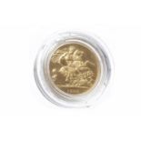 GOLD PROOF SOVEREIGN DATED 1980 in capsule, in box,