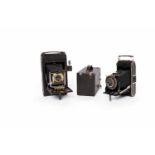 THREE VINTAGE CAMERAS including a Kodak Eastman Folding Camera, and Agfa Prontor II,