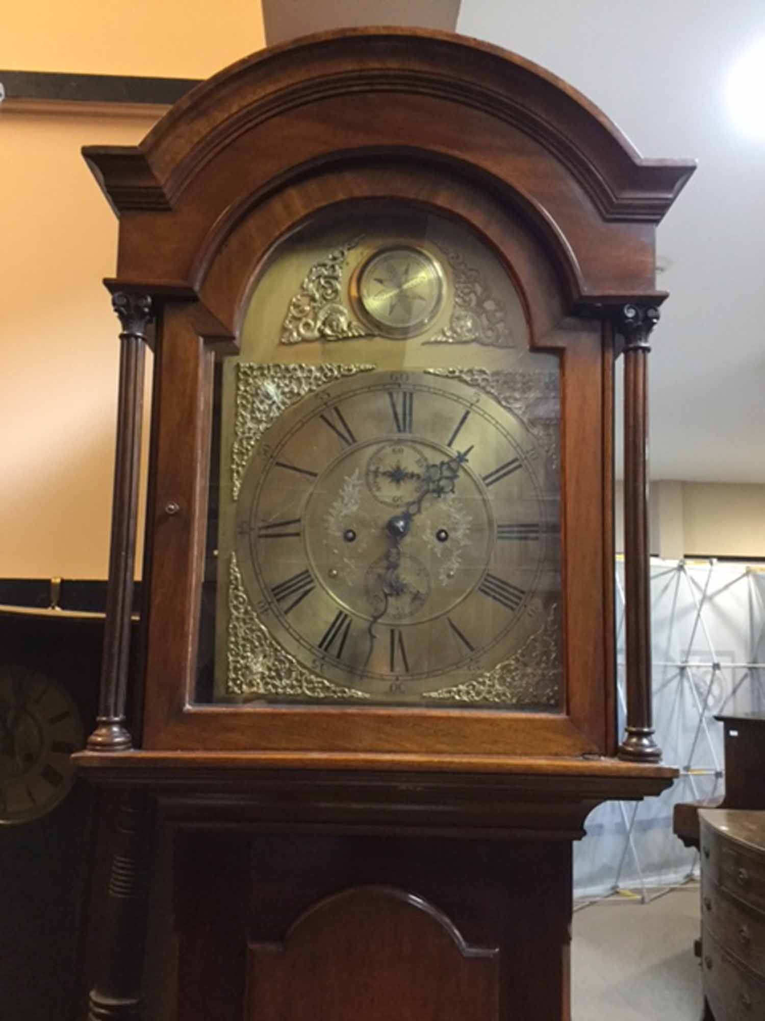 19TH CENTURY MAHOGANY LONGCASE CLOCK the 11.