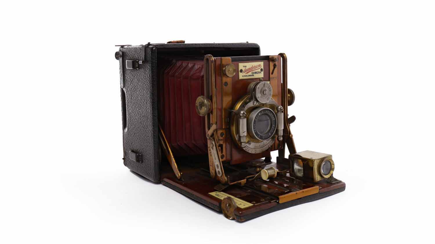 SANDERSON VICTORIAN PLATE CAMERA by C.H.& S. London, with 6" Beck Doube Aplanat lens F 7.