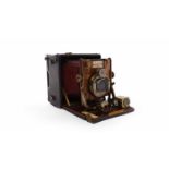 SANDERSON VICTORIAN PLATE CAMERA by C.H.& S. London, with 6" Beck Doube Aplanat lens F 7.