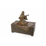 COLD CAST BRONZE and BRASS OBLONG MUSICAL TRINKET BOX in the manner F. X.