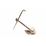 YACHTSMAN'S BRONZE ANCHOR of standard design,