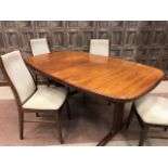 SKOVBY DANISH ROSEWOOD EXTENDING TABLE AND CHAIRS